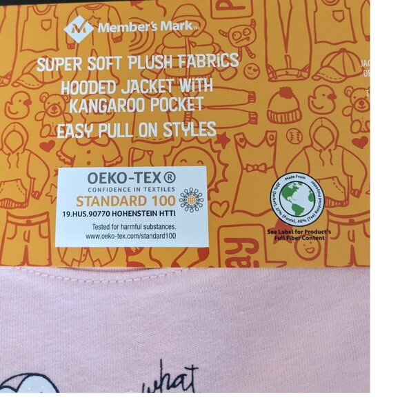 Members Mark Matching Set 3 piece Girls Top Pants Coat Jacket Woodland Owl Trees - Picture 8 of 12